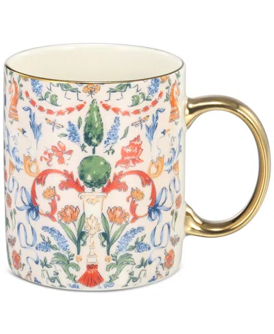 Macy's Flower Show Ceramic Gold-trim Coffee Mug, Exclusively At  In Topiary