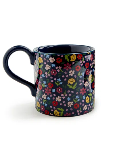 Macy's Flower Show Coffee Mug, Created For  In Navy Floral Multi
