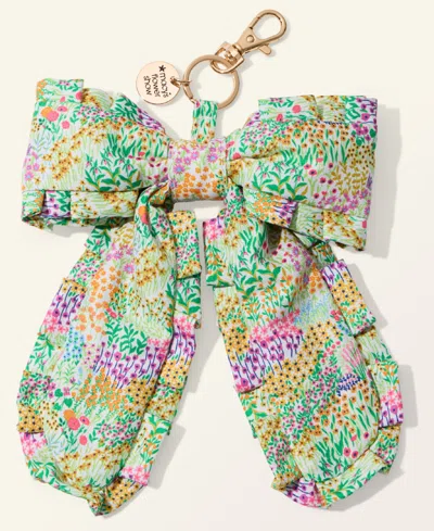 Macy's Flower Show Oversized Flower Field Printed Bow Bag Charm,  Exclusive