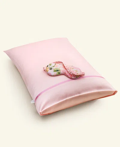 Macy's Flower Show Pillowcase And Eye Mask Sleep Set, Exclusively At  In Light Pink,floral Lady