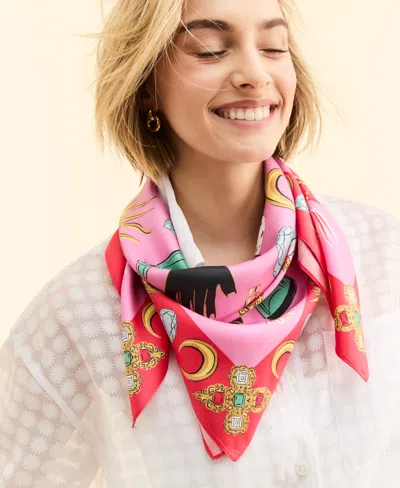 Macy's Flower Show Square Silk Scarf, Exclusively At  In Surreal Beauty