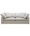 Macy's Fog 97" Fabric Sofa In Neutral