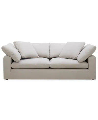 Macy's Fog 97" Fabric Sofa In Neutral