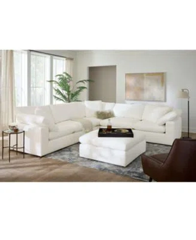 Macy's Fog Fabric Sectional Collection Exclusive For Macys In White