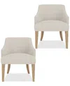 Macy's Frandlyn 2pc Host Chair Set In Neutral