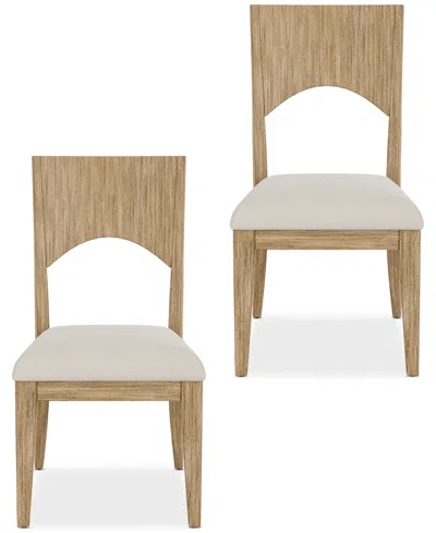 Macy's Frandlyn 2pc Side Chair Set In Brown