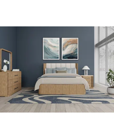 Macy's Frandlyn 3-pc. Queen Bedroom Set (bed, Dresser & Stone Top Nightstand) In Brown