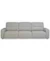 Macy's Frandlyn 3pc Fabric Power Sliding Sofa, Exclusively At