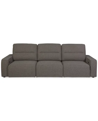 Macy's Frandlyn 3pc Fabric Power Sliding Sofa, Exclusively At