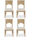 Macy's Frandlyn 4pc Side Chair Set In Brown