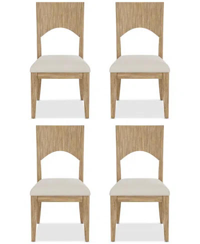 Macy's Frandlyn 4pc Side Chair Set In Brown
