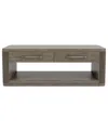Macy's Frandlyn 50" Wood Coffee Table In Designer Espresso