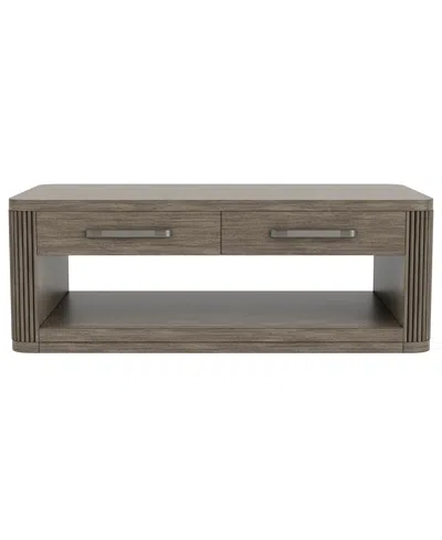 Macy's Frandlyn 50" Wood Coffee Table In Designer Espresso