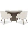 Macy's Frandlyn 5pc Dining Set (round Table + 4 Host Chairs) In No Color
