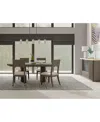 Macy's Frandlyn 5pc Dining Set (table + 4 Side Chairs) In Gray