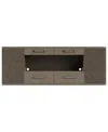 Macy's Frandlyn 82" Wood Media Console In Almond Frost
