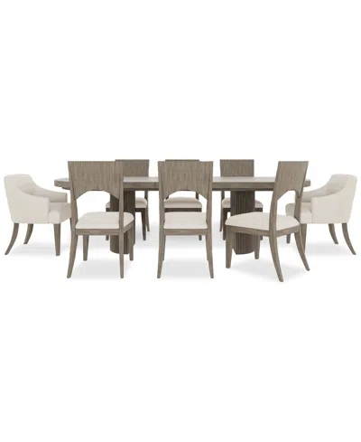 Macy's Frandlyn 9pc Dining Set (table + 6 Side Chairs + 2 Host Chairs) In No Color