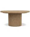 Macy's Frandlyn Round Dining Table In Brown