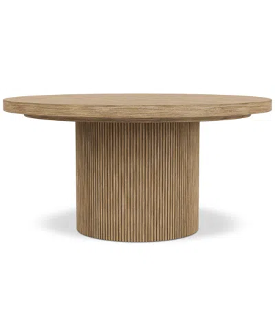 Macy's Frandlyn Round Dining Table In Brown