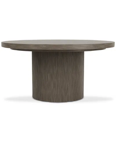 Macy's Frandlyn Round Dining Table In Brown