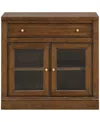 Macy's Furniture 31" Wooden Amren 2 Door Base With Drawer In Brown