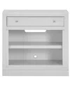 Macy's Furniture 31" Wooden Amren Open Base Console With Drawer In White