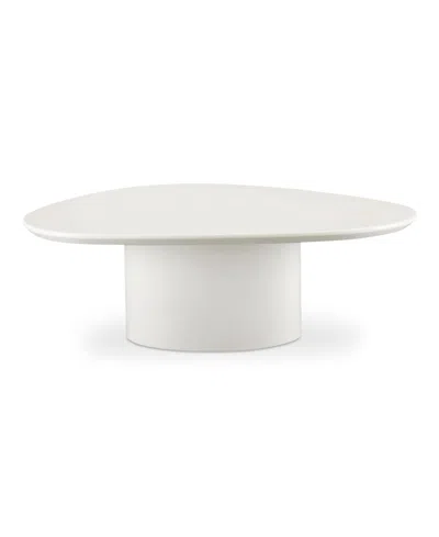Macy's Furniture 46" Wood Eden Coffee Table In White