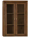 Macy's Furniture 47" Wooden Amren Door Hutch In Brown
