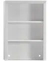 Macy's Furniture 47" Wooden Amren Open Hutch In White