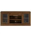 Macy's Furniture 65" Wooden Amren 2 Doors Console Table In Brown