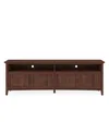 Macy's Furniture 84" Hedworth Wood Entertainment Console Drawer In Brown
