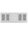 Macy's Furniture 85" Wooden Amren 4 Doors Console Table In Multi
