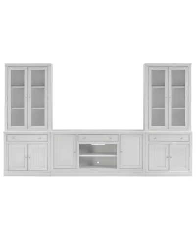 Macy's Furniture Amren 65" Wood 2 Door Console And 2 Door Hutches With Drawers In Multi