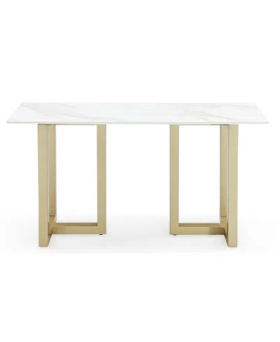 Macy's Furniture Emila 54" Sintered Stone Mix And Match Console Table