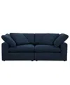 Macy's Furniture Fog 2-pc. Fabric Sofa Set In Blue