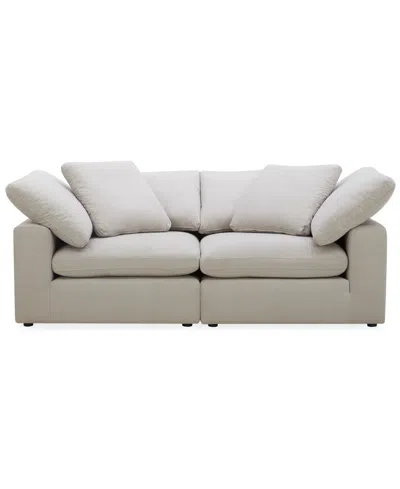 Macy's Furniture Fog 2-pc. Fabric Sofa Set In Gray