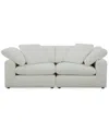 Macy's Furniture Fog 2-pc. Fabric Sofa Set In White