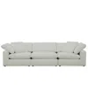 Macy's Furniture Fog 3-pc. Fabric Sofa Set In White