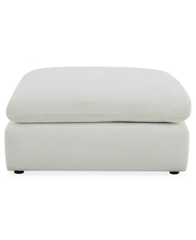 Macy's Furniture Fog 43" Fabric Ottoman Sofa In Gray