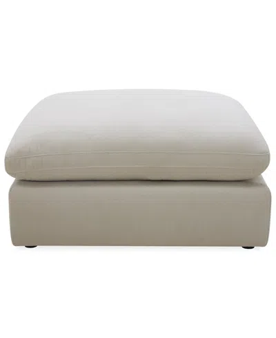 Macy's Furniture Fog 43" Fabric Ottoman Sofa In Neutral