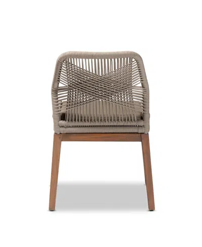 Macy's Furniture Jennifer 25.2" Wood Mid-century Dining Side Chair In Brown