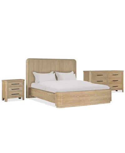 Macy's Furniture Marcel 3-pc. Bedroom Set In Brown