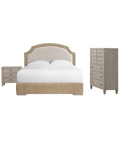 Macy's Furniture Sirena King 3-pc. Set (bed, Chest, 3-drawer Nightstand) In Brown
