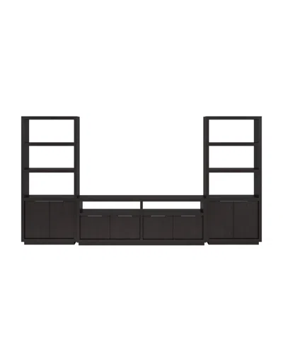 Macy's Furniture Tivie 74" Media 3 Pc Console Set In Gray