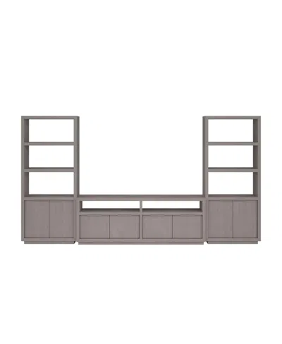 Macy's Furniture Tivie 74" Media 3 Pc Console Set In Gray