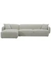 Macy's Gaelynn 2-pc. Fabric Sectional, Created For  In Oyster