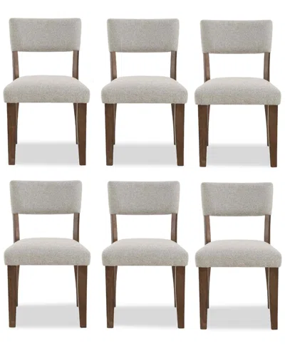 Macy's Gardley 6-pc. Chair Set In Gold