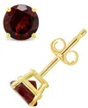 Macy's Garnet (1-1/5 Ct. T.w.) Stud Earrings In 14k White Or Yellow Gold