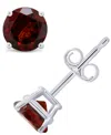 Macy's Garnet (1-1/5 Ct. T.w.) Stud Earrings In 14k White Or Yellow Gold In Multi