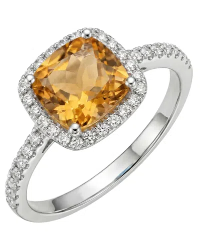 Macy's Garnet (1-1/2 Ct. T.w.) & Diamond (1/8 Ct. T.w.) Ring In 925 Sterling Silver (also Available In Mult In Orange